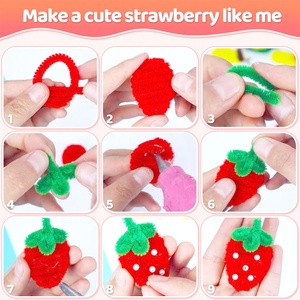 OEM/ODM DIY ลวดเชนิลล์ ลวดปุย ลวดทำความสะอาดท่อ สำหรับงานประดิษฐ์ พร้อมแท่งบิดเกลียว <span class=keywords><strong>ของเล่น</strong></span>เสริมพัฒนาการเด็ก งานฝีมือสร้างสรรค์ - Product Image 4