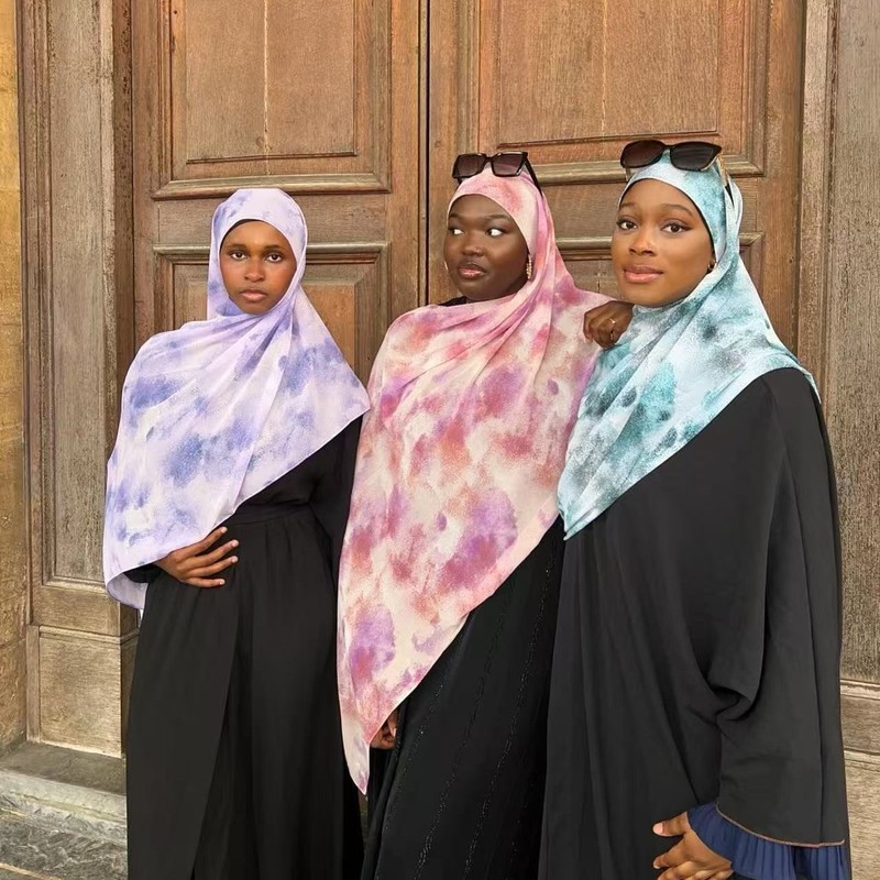 Zifeng OEM 180cm Silk Printed Headscarf