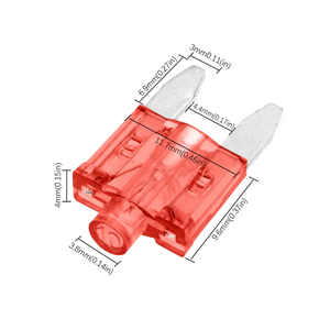 Fusibles Automotrices de Tamaño Mediano 5A 10A 15-40A, Tabletas de <span class=keywords><strong>Seguro</strong></span> para Automóviles, Fusible Mediano con Lámpara, Fusibles para Automóviles con Caja y Clip - Product Image 3