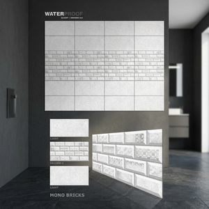 Azulejos de Pared de Cerámica Brillante de 300x600 mm con Textura de Ladrillo y Esmalte Digital para Decoración de Paredes Interiores - Product Image 2