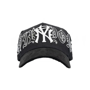 100% Nouveau Original Gorras 31 Hats Cristal Mago Suede 3D Embroidery Logo Curved Brim Gorra Thirty One Ny Flames Negra Baseball Cap - Product Image 3