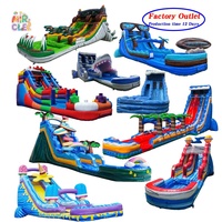 Toboggans de parc aquatique gonflables personnalisés pour adultes, structure de jeu aquatique commerciale géante pour parc d'attractions, prix de gros