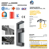 Ventanas correderas abatibles de aluminio con doble acristalamiento templado y certificado OEM