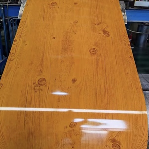Usine vente entière prépeint en acier galvanisé grain de bois peau d'acier PPGI prix - Product Image 3