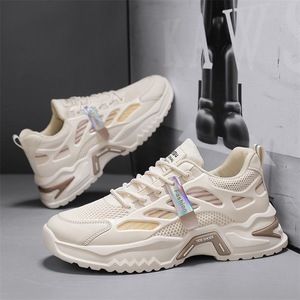 Nuevo 2025: Zapatos de verano de corte bajo para hombre con cordones, correa Monk, suela gruesa, forro de algodón, aumento de altura, a la moda, casuales para el campus universitario. - Product Image 2