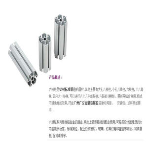 Paneles de Exhibición Hexagonales de Orificio Pequeño, Paneles de Exhibición de Columnas de Esquina de 60 Grados, Paneles de Perfil de Aleación de Aluminio - Product Image 4