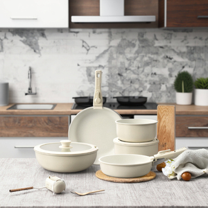 Thiết Kế Mới Có Thể Tháo Rời Không Dính Phẳng Đáy Chảo <span class=keywords><strong>Pan</strong></span> Set Maifan Đá Tương Thích Cảm Ứng Bếp Gas Bền Vững Kim Loại - Product Image 2