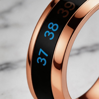 Bague d'humeur intelligente en acier inoxydable JLM Factory Direct avec détection de température pour hommes, femmes et amoureux – Bijou tendance et cadeau de mariage