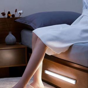 Wholesale Wireless Rechargeable LED Motion Sensor Night Light Touch Control Portable <b>Battery</b> <b>Operated</b> USB Charging Plastic Smart - Product Image 5