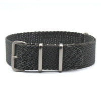 Bracelet de montre en tissu Perlon tressé Yunse 18 20 22 mm, boucle en acier inoxydable PVD noir, bracelets de montre en nylon pour différentes montres