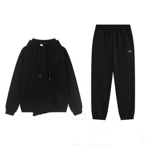 Versi yang Benar untuk Sweater Berkerudung Longgar Bahan Terry Hangat dengan Ritsleting, Mantel Kasual Musim Gugur, Setelan Pasangan dengan Pola Hati - Product Image 5