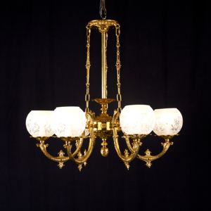 새로운 720*680H 황동 + 유리 6 헤드 고급 샹들리에 - Product Image 2