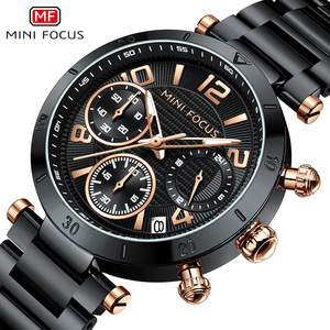 <span class=keywords><strong>Reloj</strong></span> de Cuarzo Cronógrafo Clásico Novedoso de Venta Directa de Fábrica <span class=keywords><strong>MINI</strong></span> <span class=keywords><strong>FOCUS</strong></span> con Logotipo Personalizado para Mujer, Correa de Acero Inoxidable MF0489L - Product Image 3
