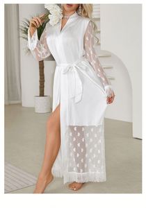 Gaun malam Ice Silk jubah mandi Jepang seksi piyama kardigan transparan - Product Image 4