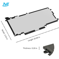 Batería para Portátil MYiYAE 7.6v 60wh K5xww para Dell Latitude 7389 7390 12 5000 5289 2-en-1 L3180 E5289 P29S001 P29S002 Series
