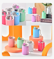 Offre Spéciale Mini gobelet à sublimation 3oz en acier inoxydable verre à liqueur avec porte-clés et bouchons en caoutchouc gobelet à sublimation 3oz