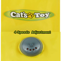 Jouets intelligents pour chat, 4 vitesses, mouvement électrique, sous-couverture, souris, tissu, plume mobile, jouet interactif pour chat, chaton, jouet automatique pour animaux de compagnie