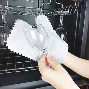Non Woven Fish Scale Cleaning Duster Glove Reusable Home Kitchen Mitt Cleaning Gloves For Gripping And Removing Dirt With Stain
