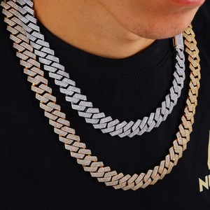 Pass Diamond <b>Tester</b> VVS Moissanite Miami Cuban Chain 18K <b>Gold</b> Vermeil 925 Silver Bezel Set Custom Hip Hop Iced Out Bling Jewelry - Product Image 3