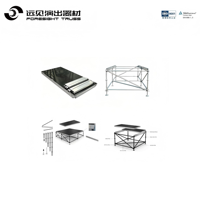 Table de DJ mobile en aluminium Foresight, scène/écran de fond pour activités/spectacles/concerts