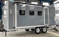 Remorques mobiles portables extensibles, bureaux et vestiaires de luxe pour l'extérieur, à vendre