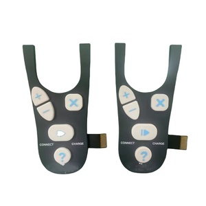 Golden <strong>Supplier</strong> Custom Silicone Rubber LED Membrane <strong>Switch</strong> for Home Appliances Embossed Price Keypad with Golden <strong>Buttons</strong> - Product Image 3