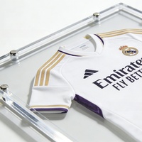 Cadre d'affichage mural en acrylique transparent personnalisé pour maillot de sport - Cadre uniquement