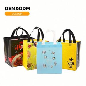Well-Made Custom Logo Promotional Reusable Laminated Shopping Tote for Giveaway Non-Woven Shopper Bag - Product Image 6