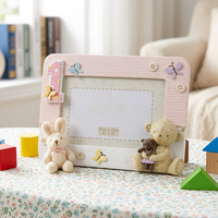 Cadre photo en résine pour le premier anniversaire de bébé, souvenir mignon en forme d'ours, pour la décoration de table