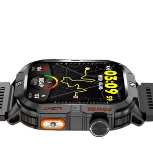 2.01 Inch Cảm Ứng Đầy Đủ Màn Hình Vuông La Bàn Ngoài Trời GPS Thông Minh Đồng Hồ <span class=keywords><strong>H3</strong></span> Ngủ Tracker Câu Trả Lời Cuộc Gọi Unisex - Product Image 6