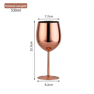 Calici da Vino Infrangibili in Acciaio Inossidabile, Bicchieri in Metallo per Matrimoni all'Aperto, Feste, Viaggi, Campeggio, Piscina, Ufficio, Regalo per Amanti del Vino - Product Image 6