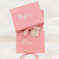 Boîte cadeau magnétique, diffuseur de roseau de luxe en or rose avec boîte cadeau, boîte cadeau de luxe personnalisée pour perruques ensemble de tasses à thé fantaisie avec boîte cadeau