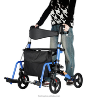 Rollator Walker pliable léger et compact avec repose-pieds rabattable Nouvelle caractéristique de conception