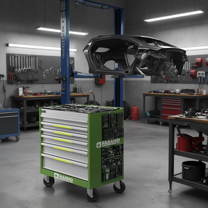 Fasano <b>Tool</b> Cabinet 7 <b>Drawer</b> Rolling With Wheels For Body Repair Equipment - Product Image 3