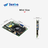 Carte mère industrielle 3,5 pouces avec plusieurs ports d'E/S, 2 LAN WGI211AT 1G I5-6200U 7 USB 6 COM emplacement SIM Mini-PCIE WIFI 4G 12V