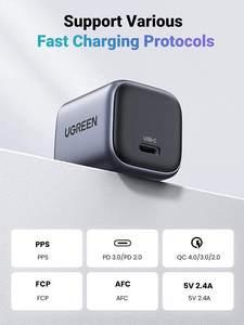 Ensemble de chargeurs USB C UGREEN avec câble L-C Nexode <span class=keywords><strong>Chargeur</strong></span> mural compact pliable GaN PPS <span class=keywords><strong>Chargeur</strong></span> rapide 30W Adaptateur secteur USB-C pour IP14 - Product Image 5