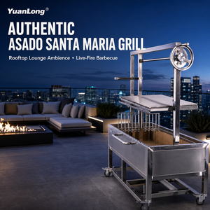 <span class=keywords><strong>Parrilla</strong></span> de Carbón Argentina Moderna Estilo Santa María de Acero Inoxidable 304 de Alta Gama para Uso Comercial con Elevación Manual - Product Image 1