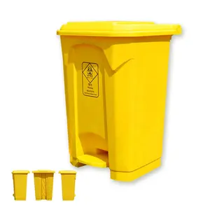 Sıcak satış Wheelie mevcut konteyner kamu hastane için çöp tenekesi plastik Pedal çöp destek özelleştirme