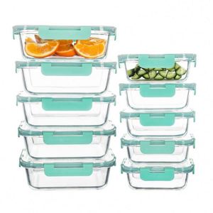 Recipiente de Vidrio de Borosilicato de Alta Calidad para Almacenamiento de Alimentos con Tapa Superior, para Loncheras y Regreso a Clases, para Uso en la Cocina - Product Image 2