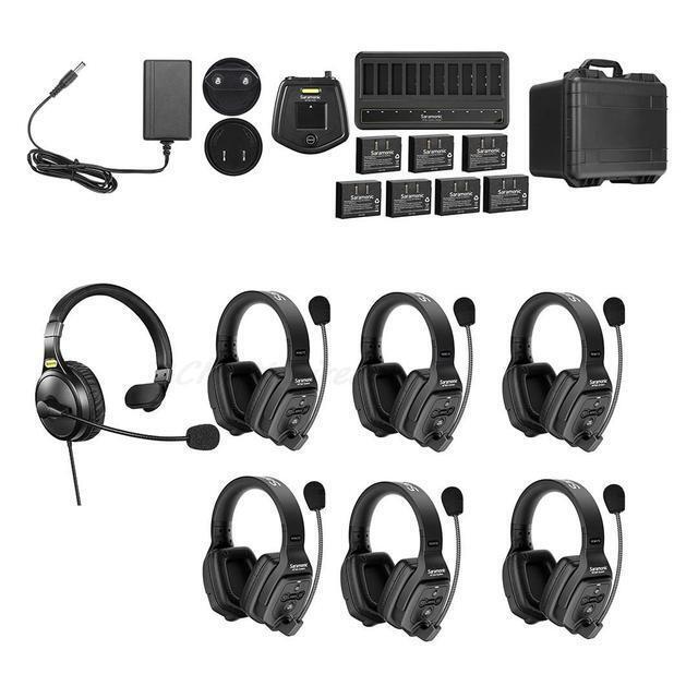 Saramonic WiTalk Full-Duplex 400m Wireless Intercom Communication Headset System WT7D Model Wireless Microphone System