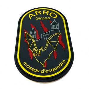 Patch en PVC personnalisé en relief, patchs en caoutchouc avec fermeture auto-agrippante au dos - Product Image 2
