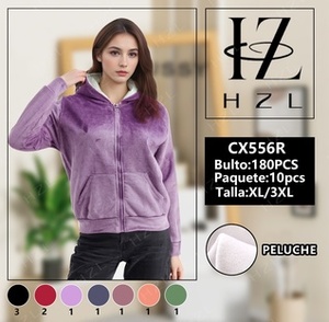 Chaqueta de lana con cierre de cremallera y manga larga, cuello alto, color sólido, transpirable, ropa de otoño para mujer - Product Image 3