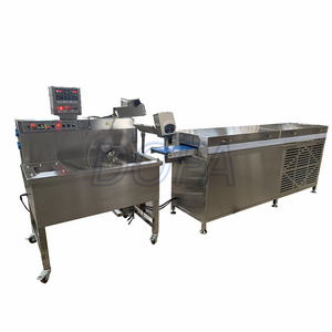 Sô cô la lớp phủ máy mới nhất phong cách thép không gỉ đầy đủ tự động sô cô la enrober máy với băng tải làm mát - Product Image 6