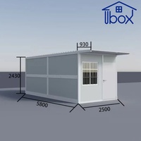 Maison préfabriquée modulaire en conteneur, facile à assembler, mobile et démontable, pour mini-maisons, bureaux, hôtels et camps de travailleurs