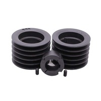 Pulley Motor V-Belt Kompresor Udara Cast Iron SPB Belt 8 Grooves