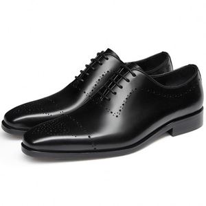 Zapatos Formales Negros Italianos Elegantes para Hombre, Zapatos de Vestir con Punta Cuadrada, Zapatos de Negocios de Talla Grande, Suministro de Fábrica, Zapatos de Boda Hechos a Mano - Product Image 3