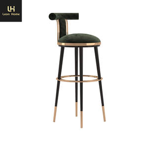 <span class=keywords><strong>Leon</strong></span> Home-taburetes de microfibra de cuero para Villa, modernos, estilo nórdico, con patas de acero inoxidable, <span class=keywords><strong>2022</strong></span> - Product Image 5