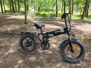 Vélo électrique à batterie au lithium 48v entièrement <span class=keywords><strong>suspendu</strong></span>, vélo tout-terrain électrique à gros pneus de 20 pouces avec batterie intégrée - Product Image 4