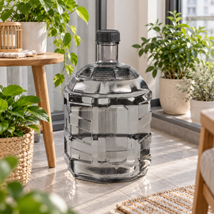 Proveedor OEM ODM, Contenedor de <span class=keywords><strong>Agua</strong></span> Octagonal de Plástico Transparente de Grado Alimenticio con Base de 20L, Nuevo, para Bebidas - Product Image 6