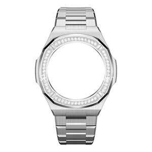 Nouveau design GA-2100 Bracelet de montre pour femmes et hommes, bracelet de montre pour amoureux, boîtier de montre serti de diamants pour <span class=keywords><strong>Casio</strong></span> GA-2100 - Product Image 2